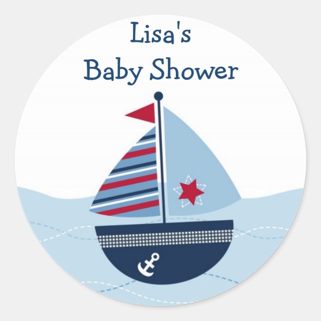 Segelbootfahrer-Umschlag Aufkleber Sticker (Vorderseite)