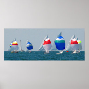 Segelbootrennen Poster