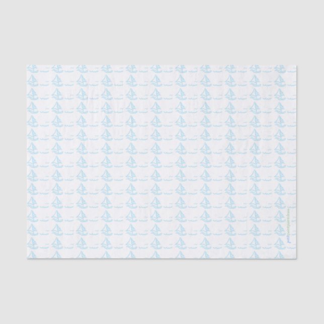 SegelbootSeidenpapier Seidenpapier (Vorderseite)