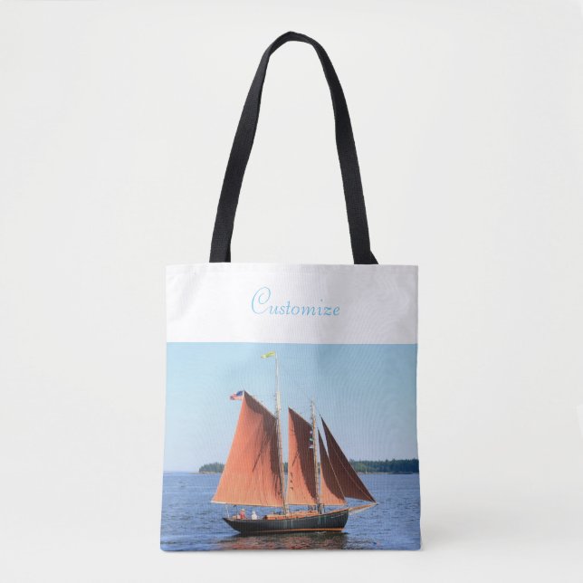 Segelbootszene Tasche (Vorderseite)