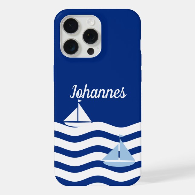 Segelboottag benutzerdefiniert iPhone 15 pro max hülle (Rückseite)