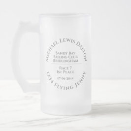 Segelclub Trophy Mattierte Glasbläserei Tasse