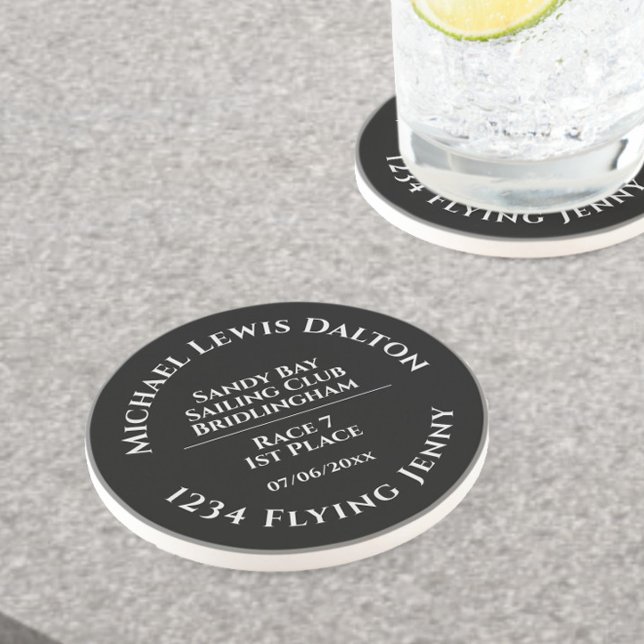 Segelclub Trophy Sandstone Getränkeuntersetzer (Von Creator hochgeladen)