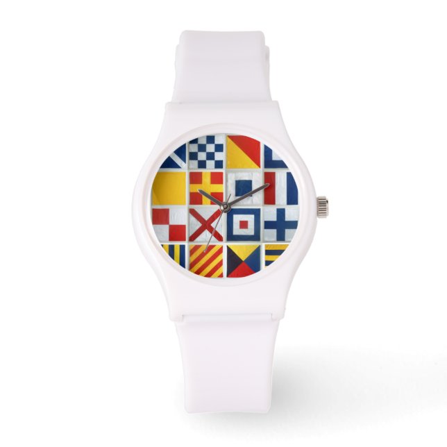 Segelfahnen Armbanduhr (Vorderseite)