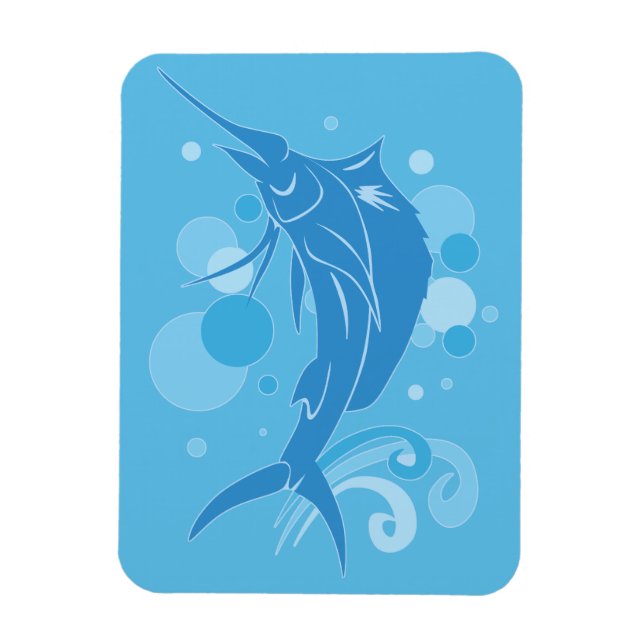 Segelfisch Magnet (Vertikal)