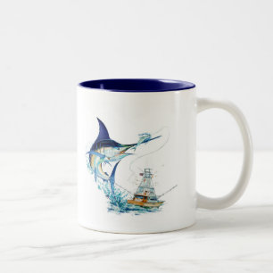 Segelfisch nimmt den Köder Zweifarbige Tasse