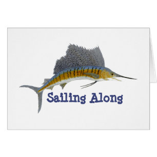 Segelfisch-Segeln entlang