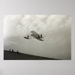 Segelflugtest Flug Luftfahrt Wright-Brüder Poster