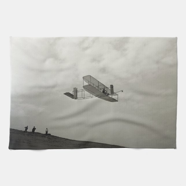 Segelflugtest Flugluftfahrt Wright-Brüder Geschirrtuch (Horizontal)