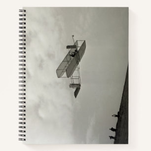 Segelflugtest Flugluftfahrt Wright-Brüder Notizbuch