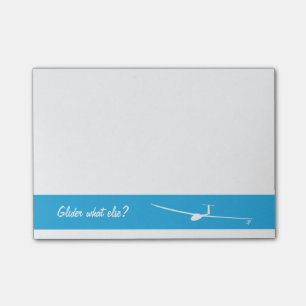Segelflugzeug - was sonst? post-it klebezettel