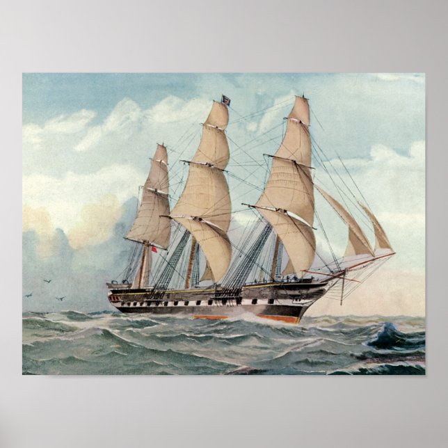 Segelfrigate Duncan Dunbar Poster (Vorne)