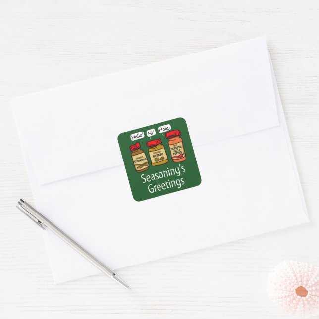 Segelgruß Funny Holiday Pun Sticker (Umschlag)