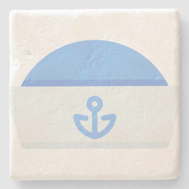 Segelhut Steinuntersetzer (Vorderseite)