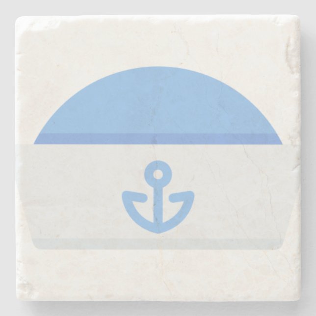 Segelhut Steinuntersetzer (Vorderseite)