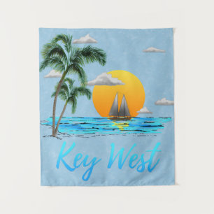 Segelkey West Florida Wandteppich