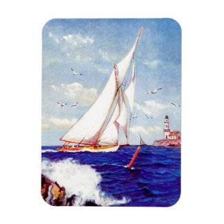 Segeln am Leuchtturm von Albert B. Marks Magnet