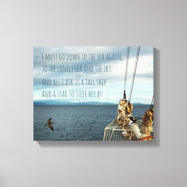 Segeln an der Küste Fieber Printmedien Leinwanddruck (Vorderseite)
