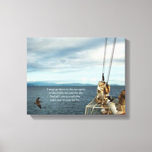 Segeln an der Küste Fieber Printmedien Leinwanddruck (Vorderseite)