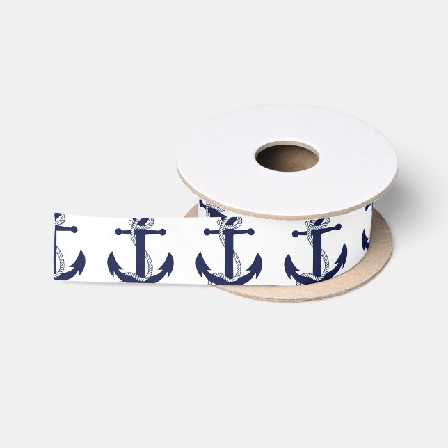 Segeln-Anker-Marine Satinband (Spule)