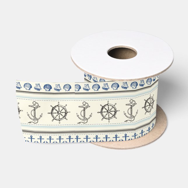 Segeln-Anker-Seeseil-Knoten-Satin-Band Satinband (Spule)