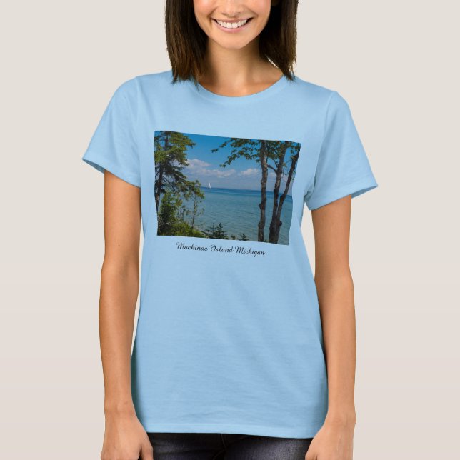Segeln auf dem Mackinac-T - Shirt (Vorderseite)