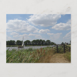 Segeln auf der Postkarte der Norfolk Broads