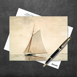 Segeln auf Gloucester Winslow Homer Postkarte