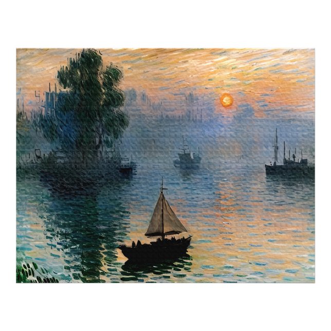 Segeln bei Sunrise Fotodruck (Vorne)