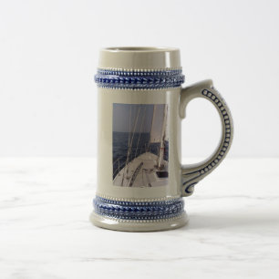 Segeln - Bring mir diesen Horizont! Beer Stein Bierglas
