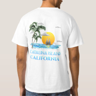 Segeln Catalina Insel California Segelboot T-Shirt