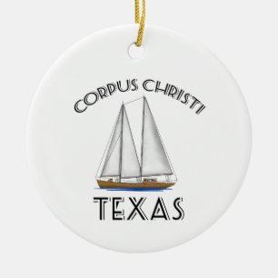 Segeln Corpus Christis Texas Keramik Ornament