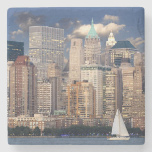 Segeln des Hudson River in New York Steinuntersetzer