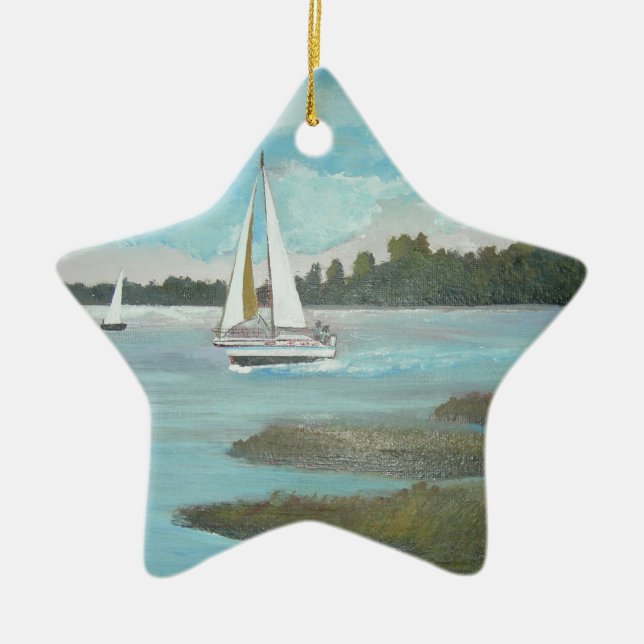Segeln des Matanzas Keramikornament (Vorne)