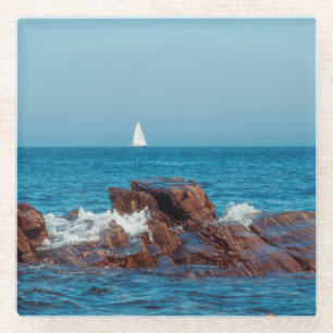 Segeln im Atlantik Glasuntersetzer