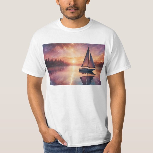 Segeln im Meer der Erinnerungen T-Shirt (Vorderseite)