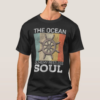 Segeln im Ozean beruhigt mein ruheloses Soul Retro T-Shirt