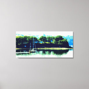 Segeln im Paradies eingewickelte Leinwand