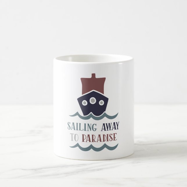 Segeln im Paradies Kaffeetasse (Mittel)