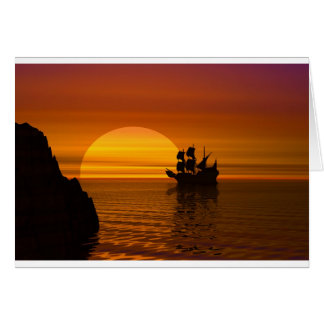 Segeln im Sonnenuntergang