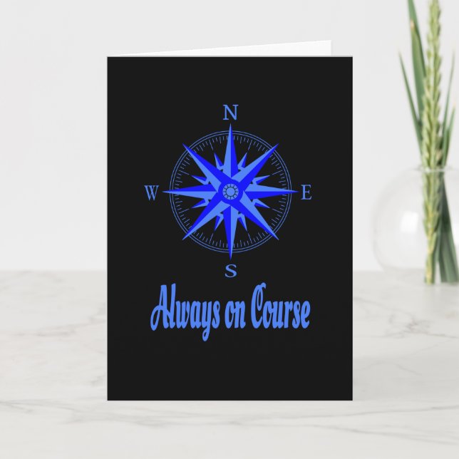 Segeln - immer auf Kurs Compass Shirt Karte (Vorderseite)