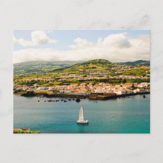 Segeln in Azoren Postkarte (Vorderseite)