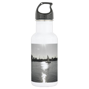 Segeln in den Sonnenuntergang Edelstahlflasche