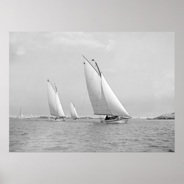 Segeln in der Nähe von Marmor, 1901 Poster (Vorne)