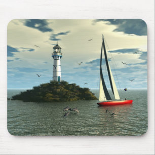 Segeln mit Delphine mousepad