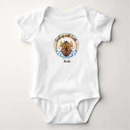 Segeln mit dem Glauben - Noah's Arc mit Tieren Baby Strampler