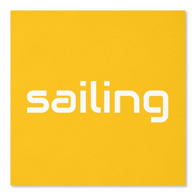 SEGELN Moderner Weißer Text Gelb Orange Hintergrun Tapete (Vorderseite)