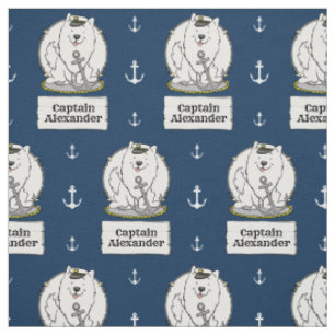 Segeln Nautical Bootfahrer American Eskimo Dog Nie Stoff