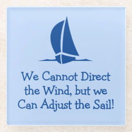 Segeln oder Yachtdenken Glasuntersetzer