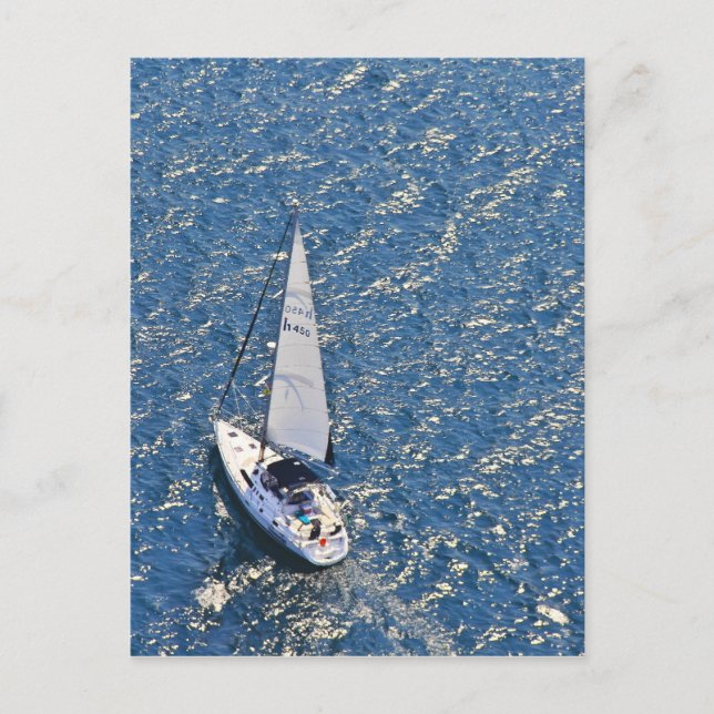 Segeln Postkarte (Vorderseite)